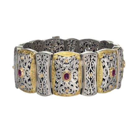 Byzantine Bracelet in 18K Gold and Sterling Silver -6062