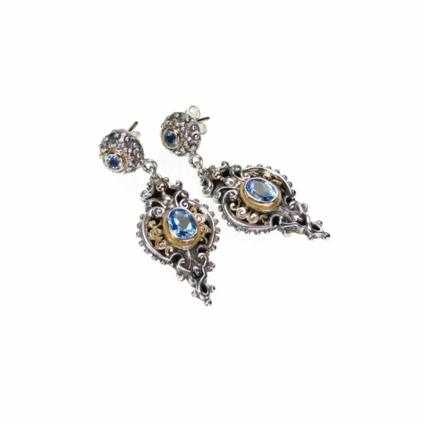 Byzantine earrings in 18k Gold and Sterling Silver