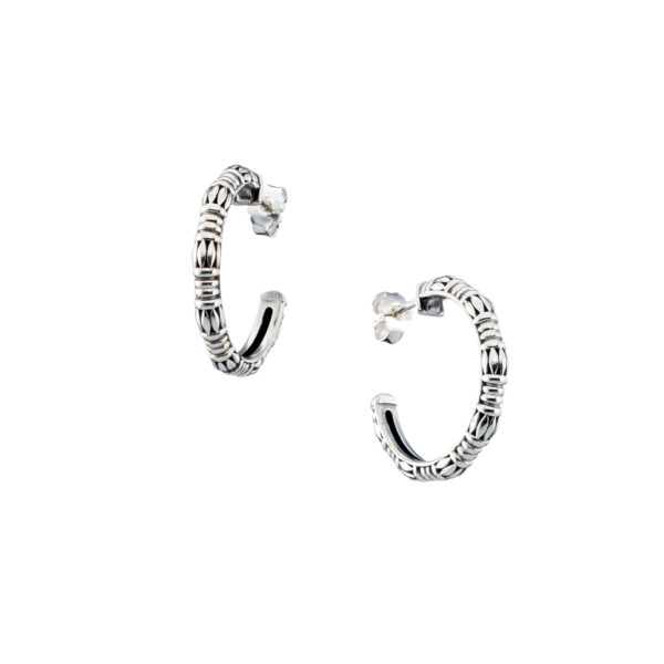 Small Hoop Earrings in Sterling Silver 925