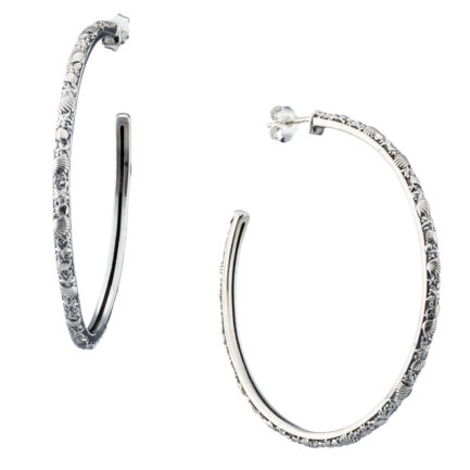 XLarge Hoop Earrings 5cm Sterling Silver 925